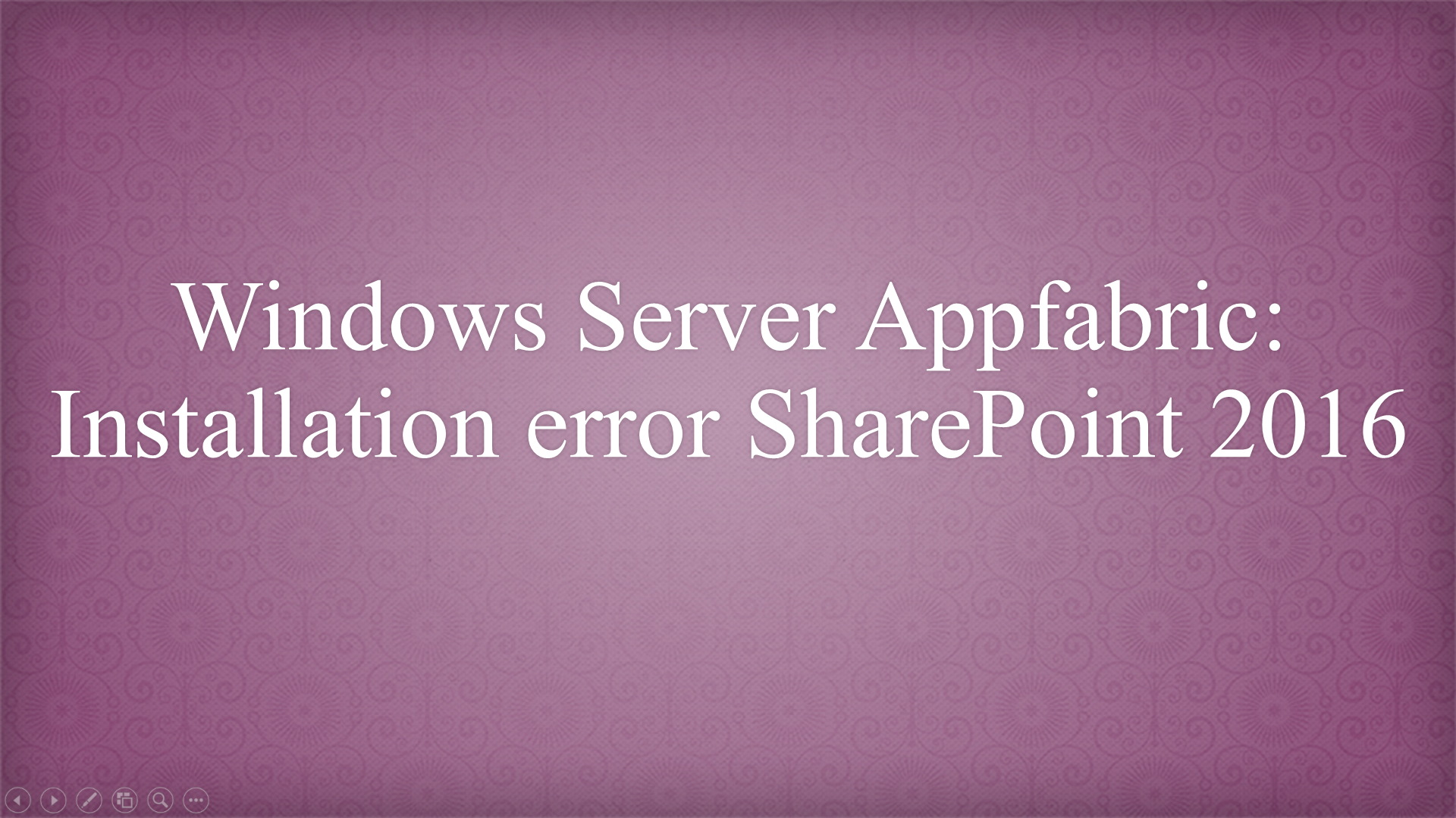 Windows Server Appfabric: Installation error SharePoint 2016 ...